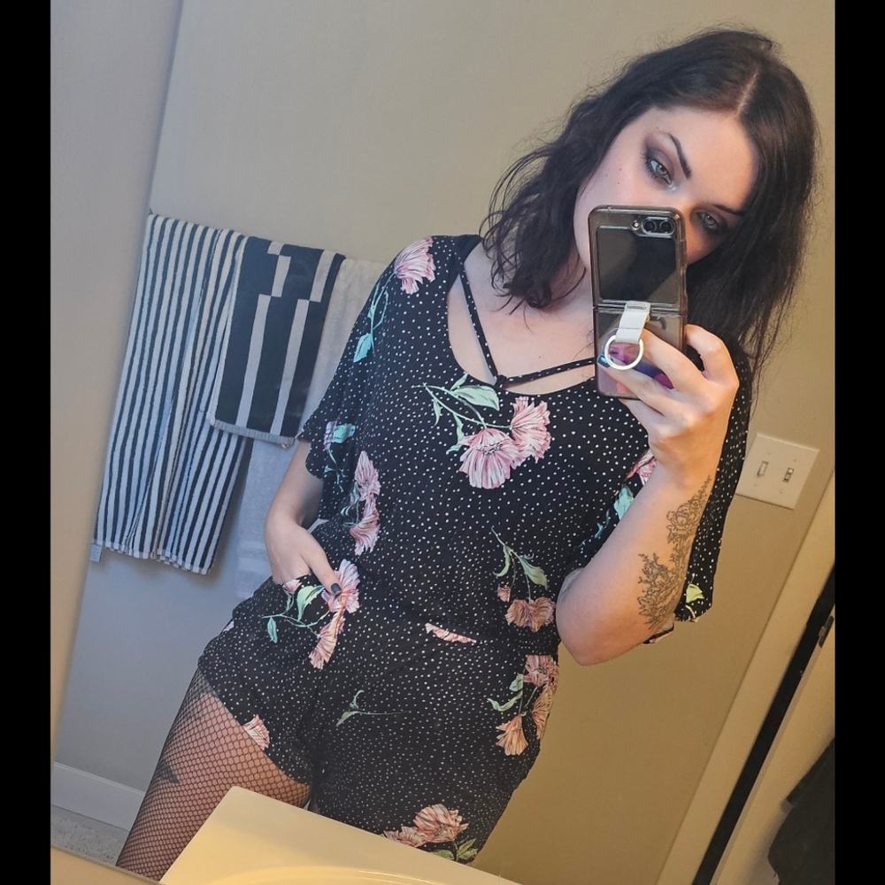 Floral & Polka Dot Romper